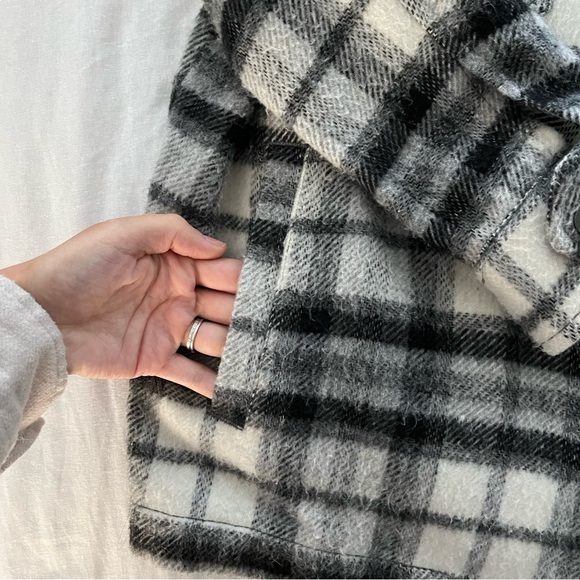 Zara Wool Plaid Shacket - Picture 3 of 5